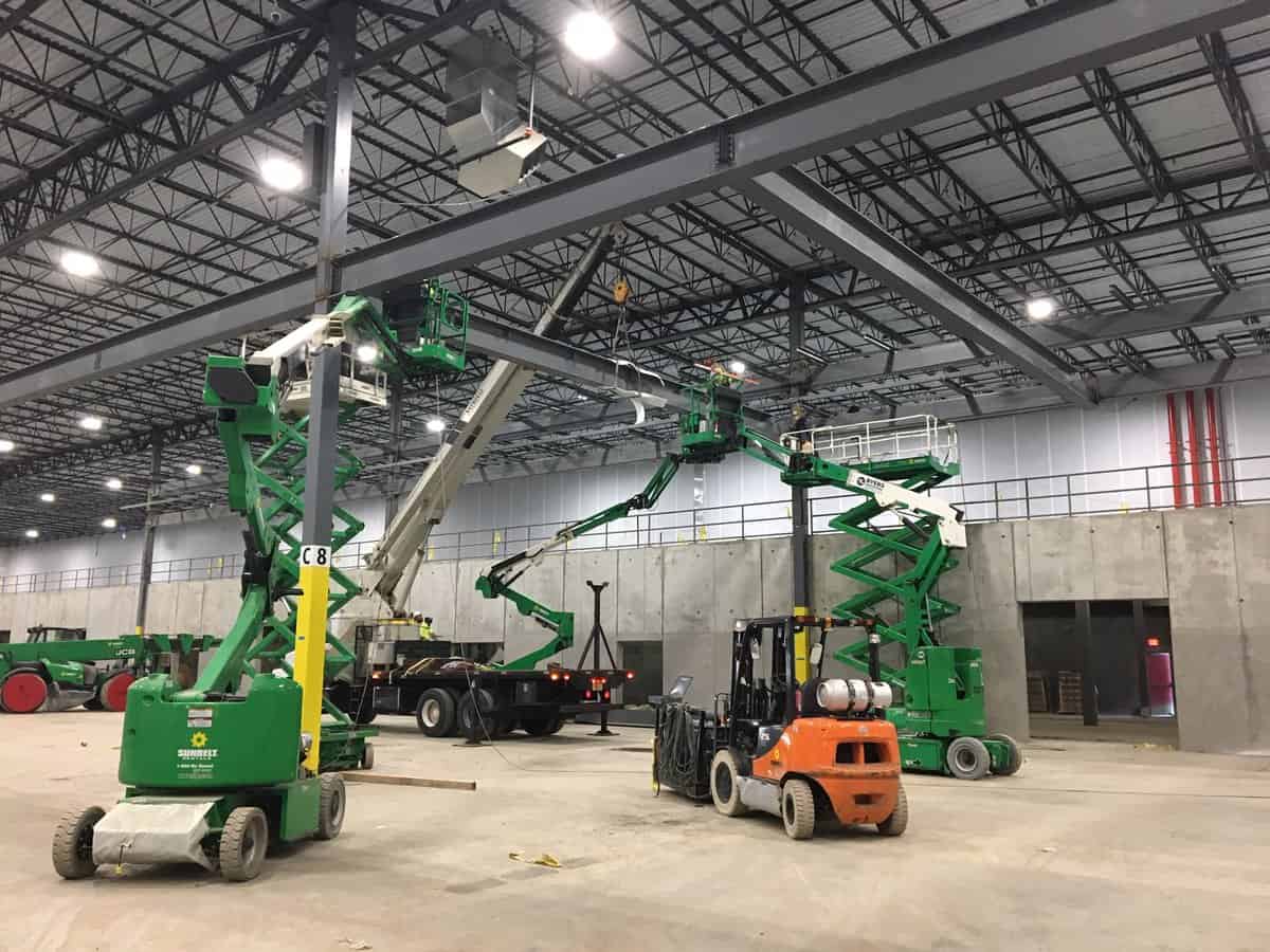 Large commercial construction project